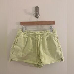 Girlfriend Collective Lime Green Shorts XS